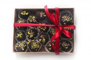 Шоколадные конфеты ручной работы "Соленая Карамель-Фисташка" 100 гр.