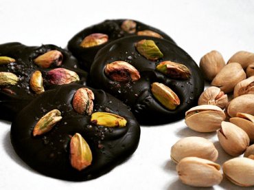 Шоколадные медианты с фисташками. 100гр